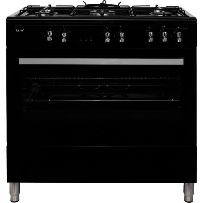 Teknix TKGF90BL 90cm Gas Range Cooker in Black